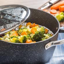 Las verduras quedan muy bien cocinadas al vapor