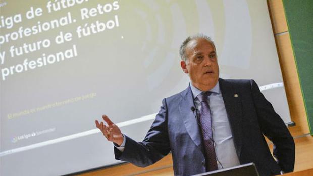 Tebas: «Para ver los estadios como antes no será hasta que haya vacuna y espero que eso pueda ser en febrero o marzo»