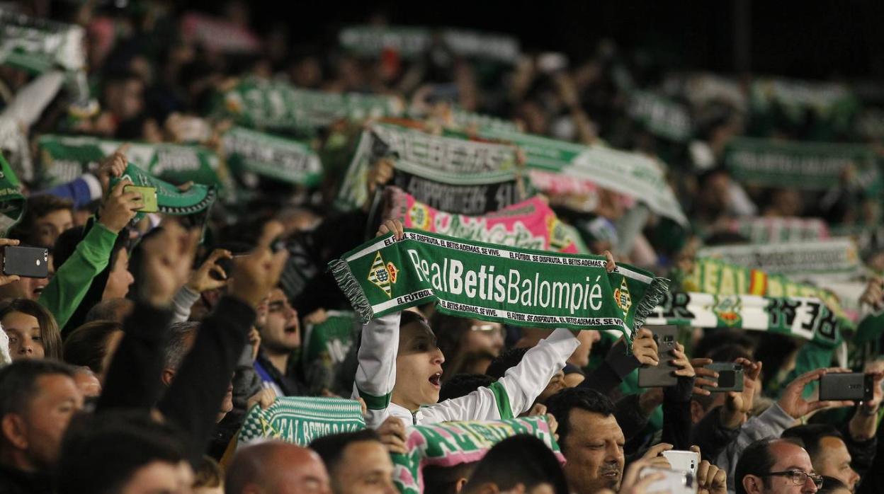 La grada del Benito Villamarín en el Betis - Madrid del pasado 8 de marzo