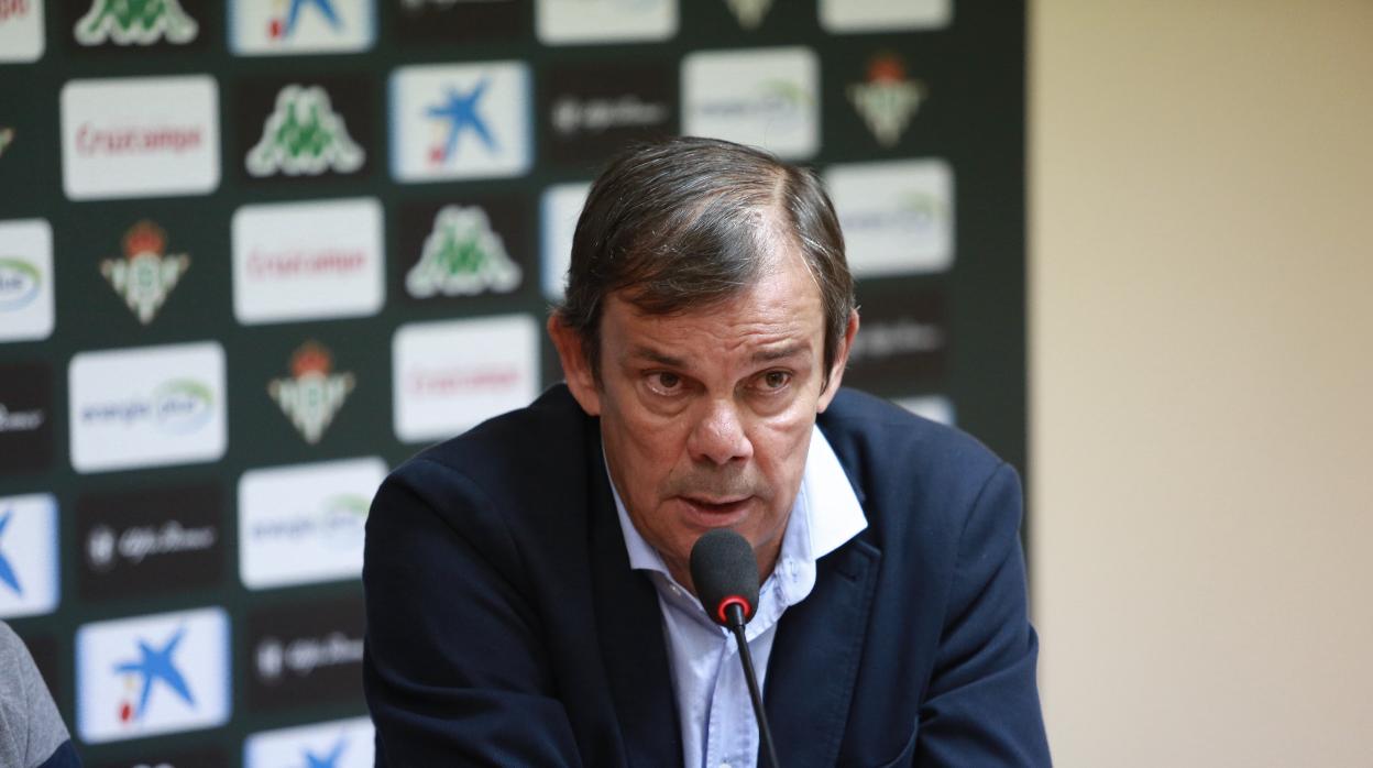 Juanma Rodríguez, en el transcurso de una rueda de prensa