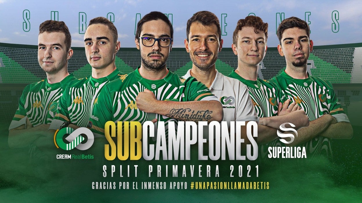 El equipo de Cream Real Betis subcampeón de la Superliga de LoL