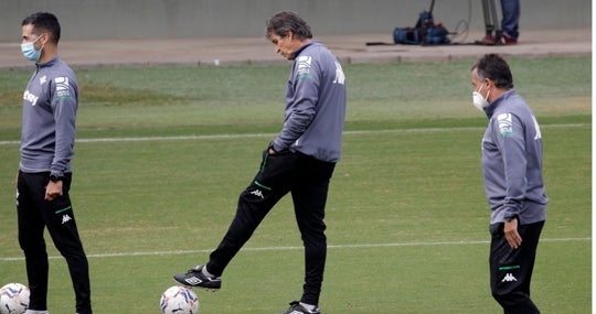 Pellegrini, durante un entrenamiento