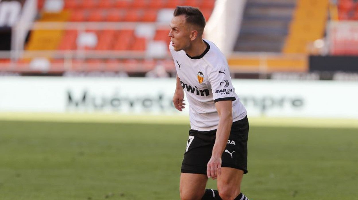 Cheryshev, durante el Valencia-Real Sociedad del pasado fin de semana