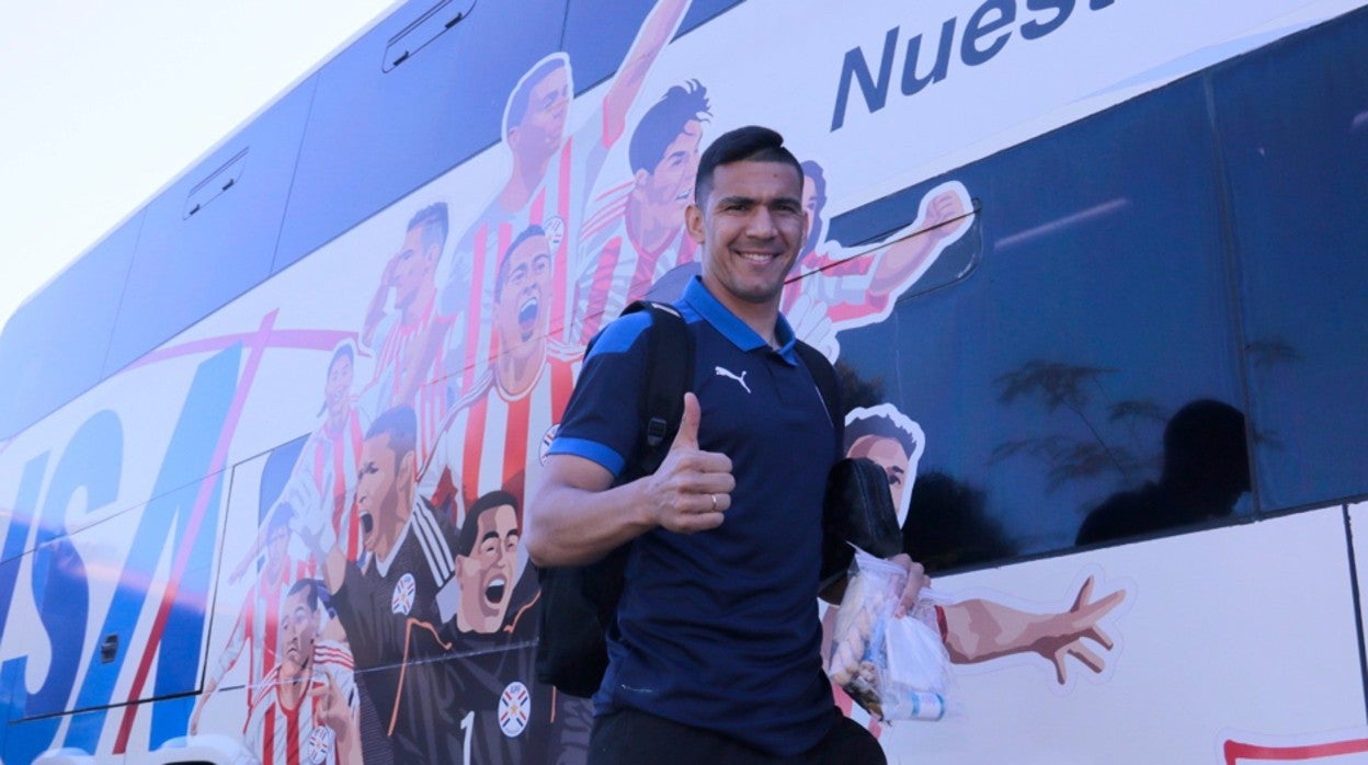 Fabián Balbuena, con la selección de Paraguay