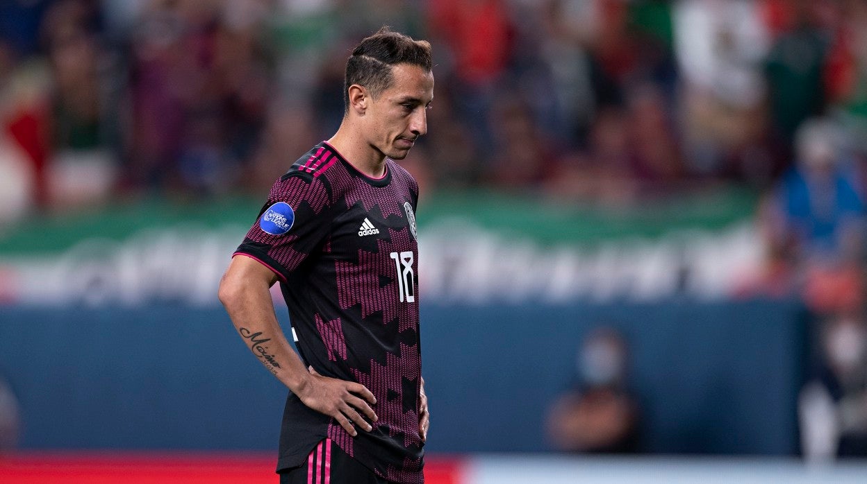 Andrés Guardado, en un partido con la selección de México