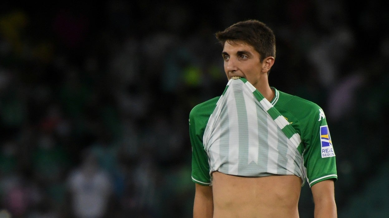 Edgar, durante el Betis-Espanyol