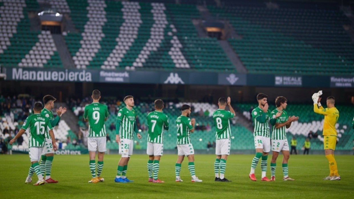 El Betis Deportivo, en uno de los partidos que ha jugado en el Benito Villamarín