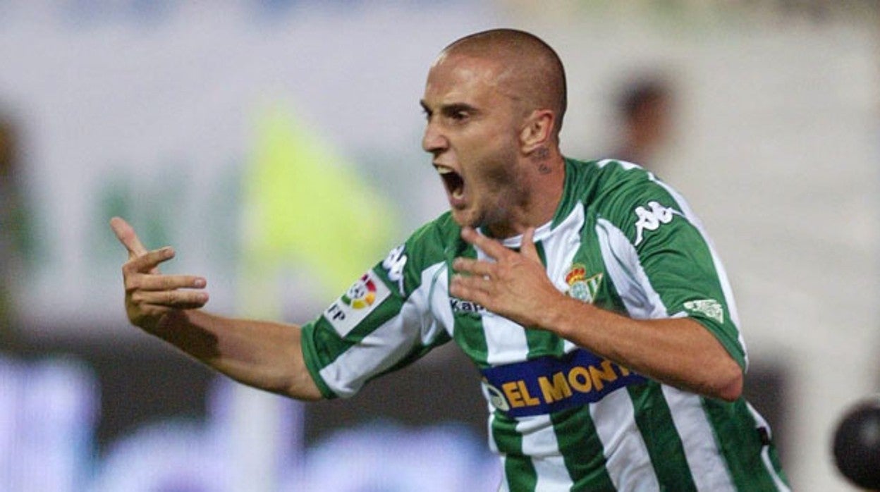 Dani grita su gol decisivo para el Betis en la final de Copa de 2005