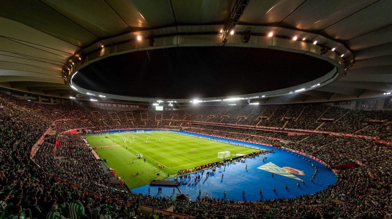 El estadio de la Cartuja, desde dentro