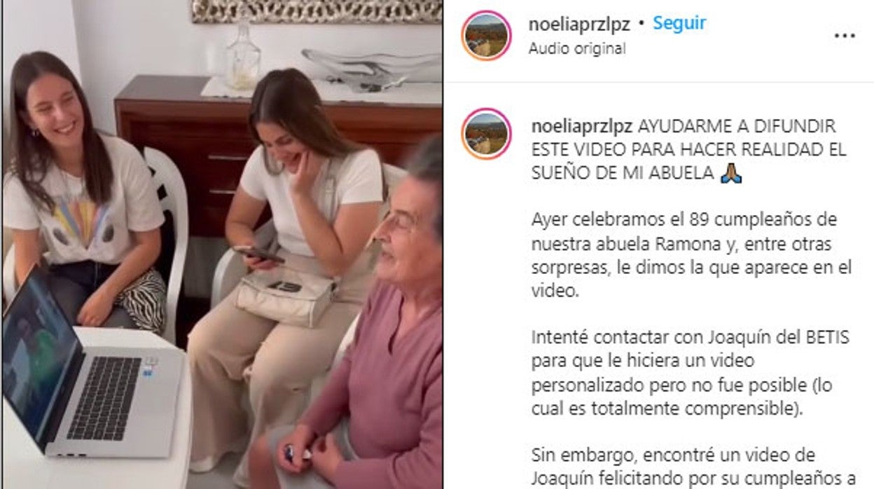 Ramona mira el mensaje de Joaquín en su cumpleaños