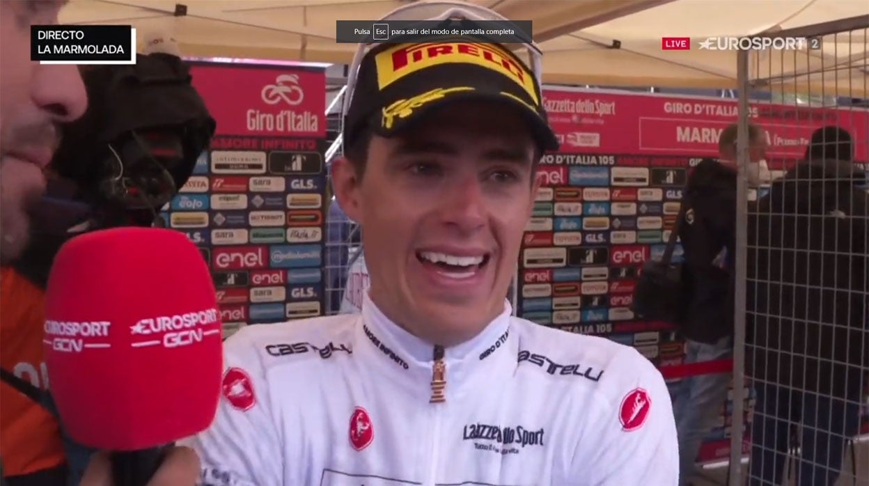 Las lágrimas de Juanpe López al preguntarle Alberto Contador por un posible saque de honor en el Benito Villamarín