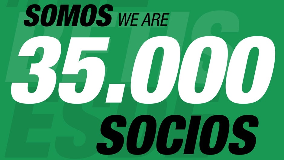 El Betis supera los 35.000 socios