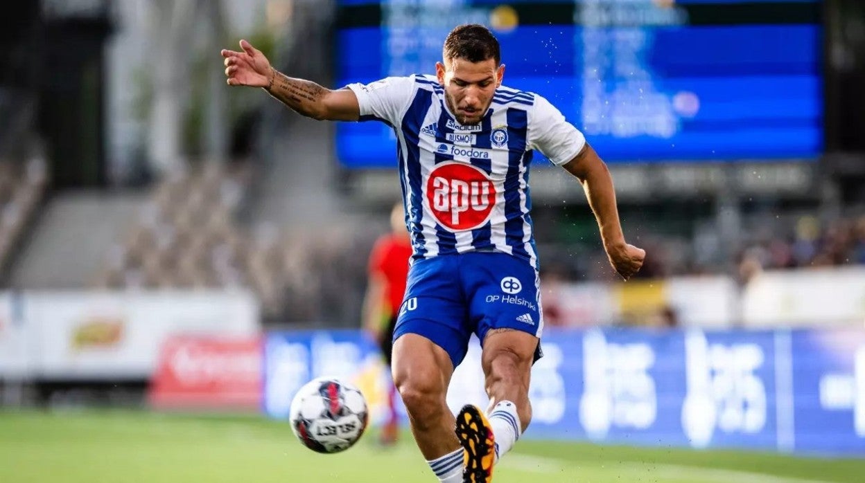 Murilo, durante un partido con el HJK Helsinki esta temporada