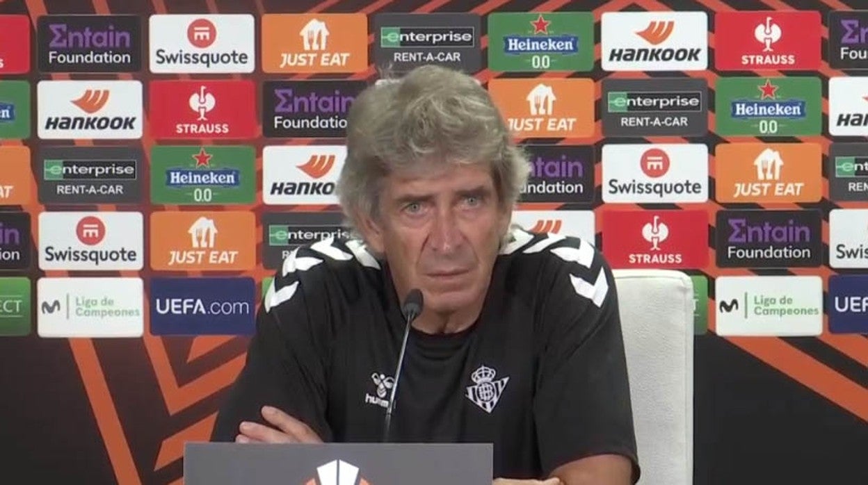 Manuel Pellegrini, entrenador del Real Betis