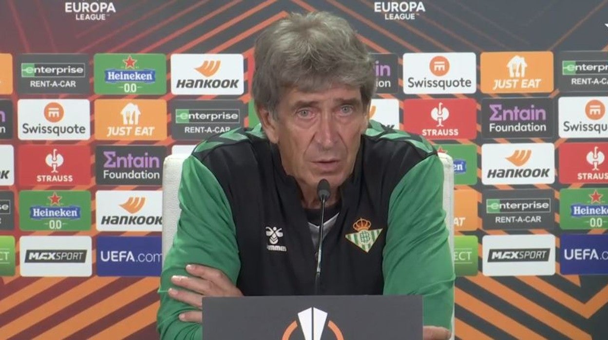 Manuel Pellegrini, entrenador del Real Betis