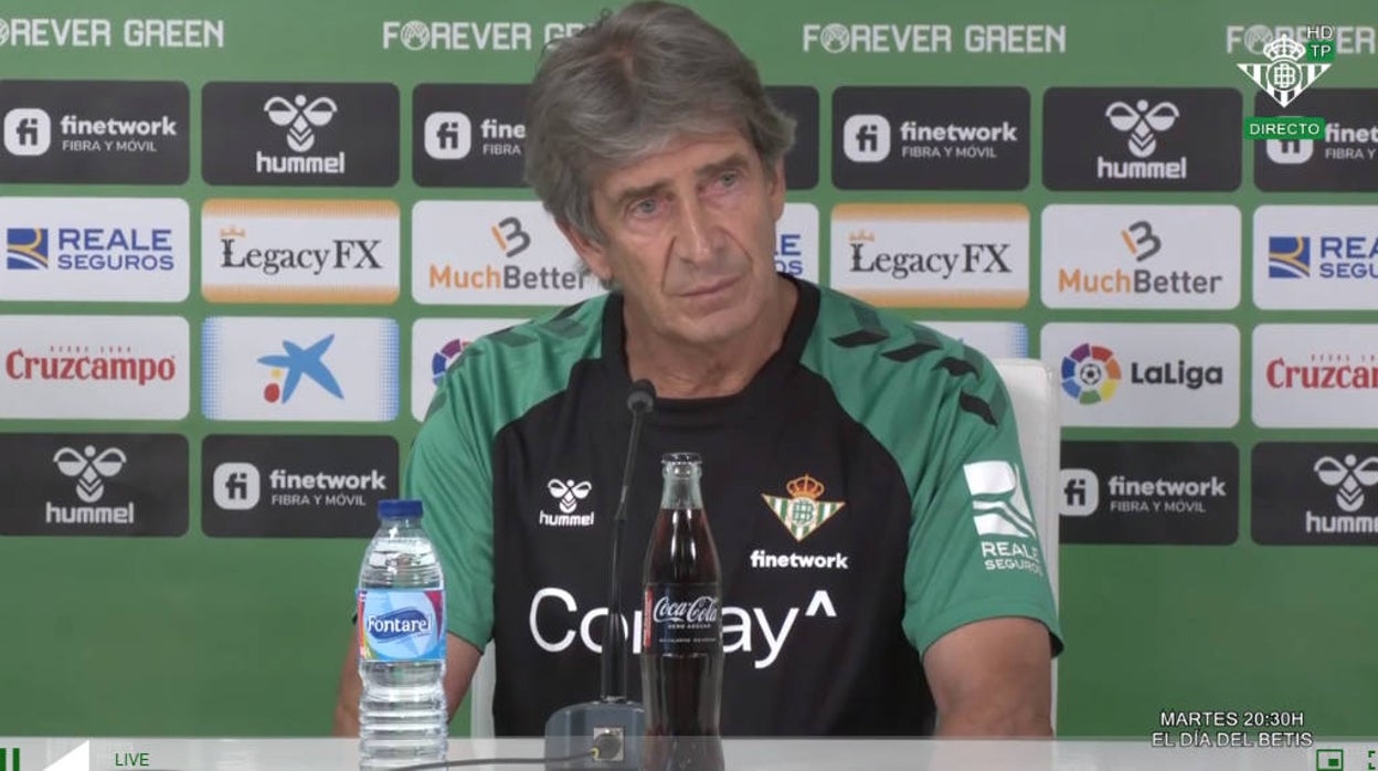 Manuel Pellegrini, entrenador del Real Betis