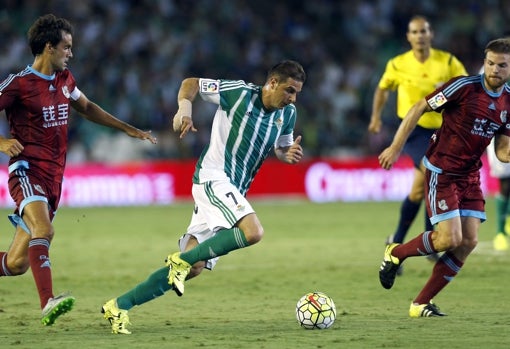 Xabi Prieto, Joaquín e Illarramendi, en el Real Betis-Real Sociedad de LaLiga 15-16