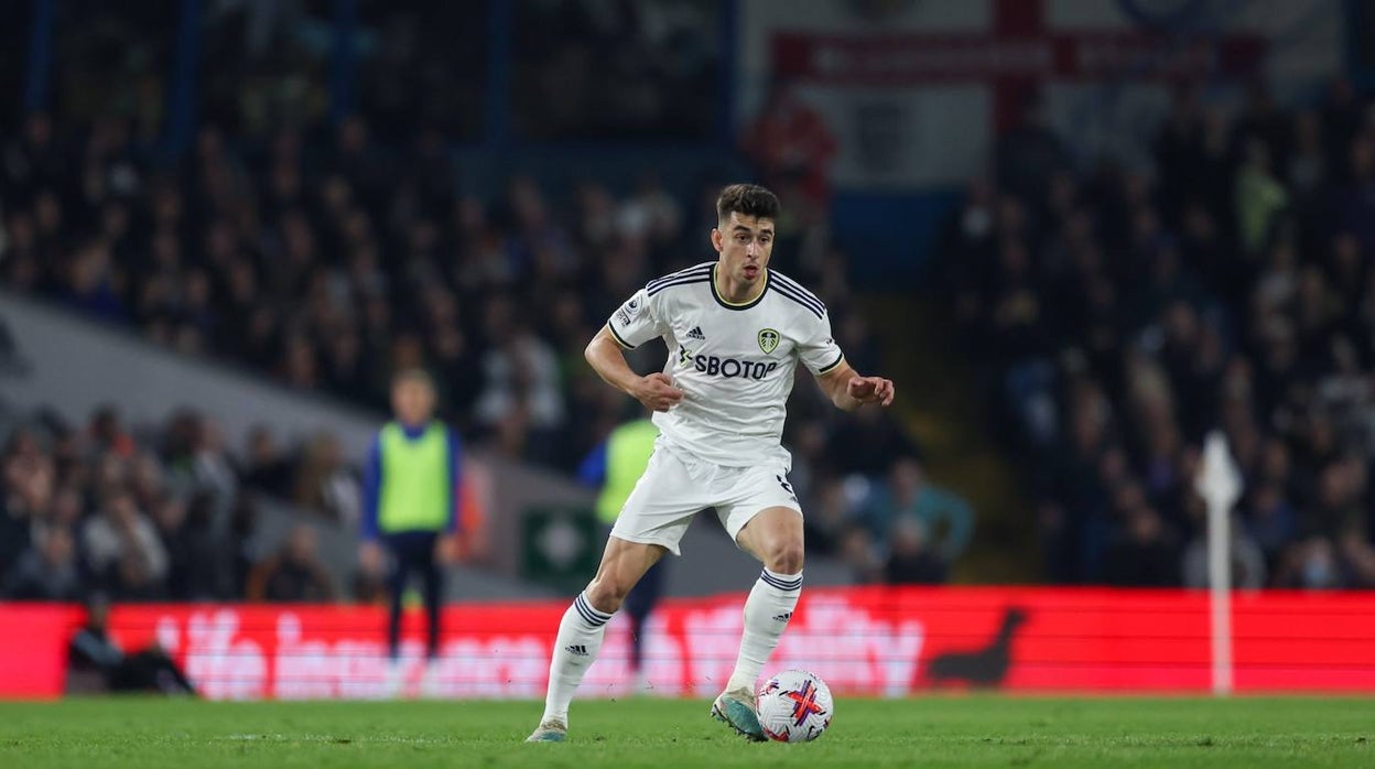 Marc Roca, en un partido de la recién terminada temporada 22-23 con el Leeds United