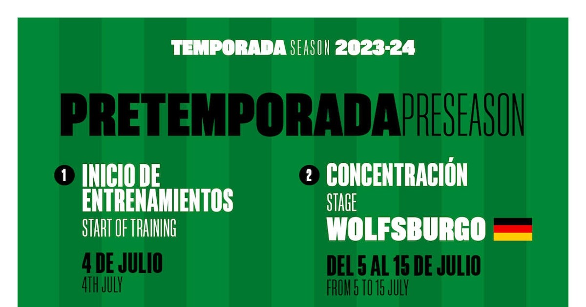 Pretemporada betis 2023 24