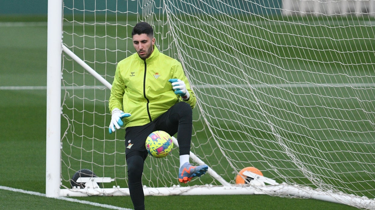 Rui Silva durante un entrenamiento