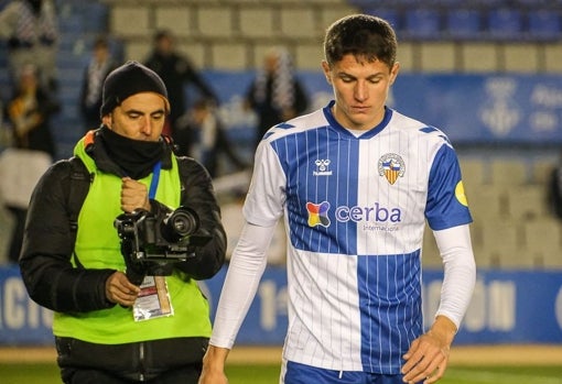 Sergi Altimira, en un partido con el Sabadell