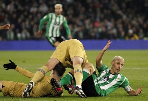 Sergio Canales, en el Betis - Barcelona de la pasada temporada