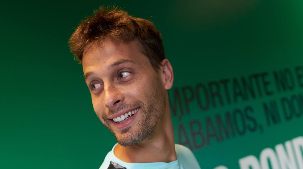 Canales, el día de su incorporación a los entrenamientos del Betis