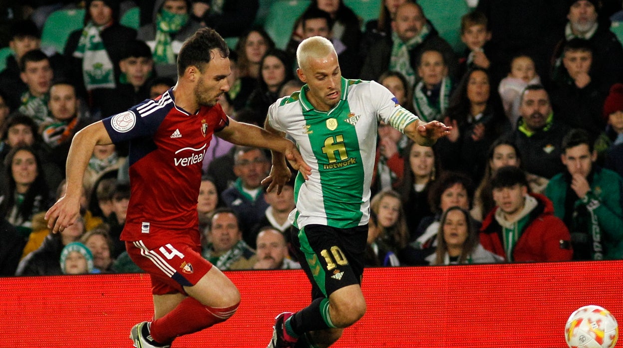 Canales, en el Betis - Osasuna