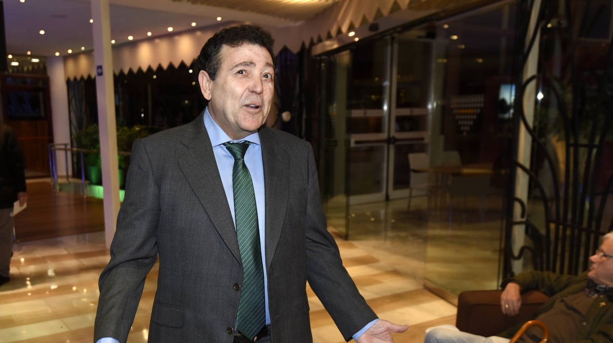 Joaquín Caro Ledesma, a su llegada a una Junta General Ordinaria del Real Betis