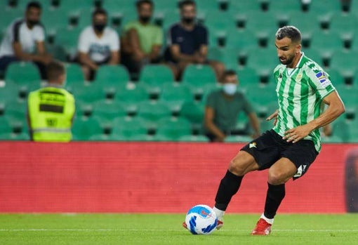 Montoya, en uno de sus escasos partidos con el Betis estas últimas temporadas