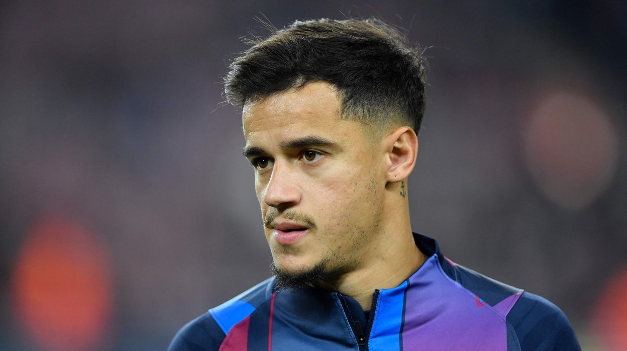 Coutinho, durante un partido en su etapa como futbolista del FC Barcelona