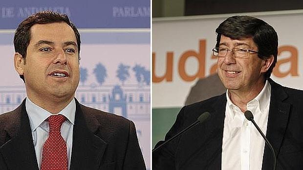 Juanma Moreno y Juan Marín