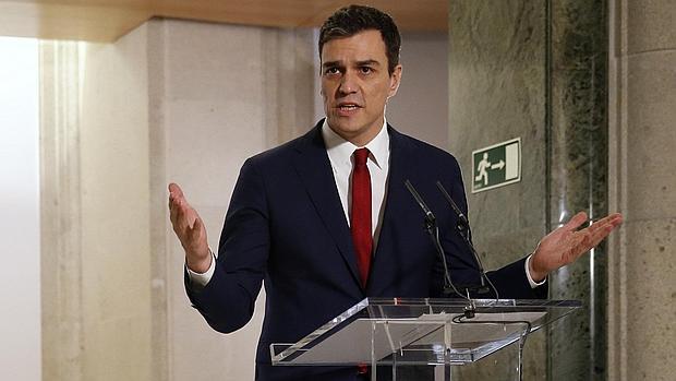 Pedro sánchez, este miércoles tras firmar su acuerdo con Ciudadanos