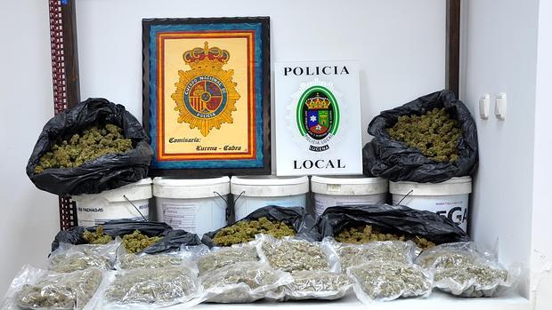 Droga incautada en la operación de Lucena