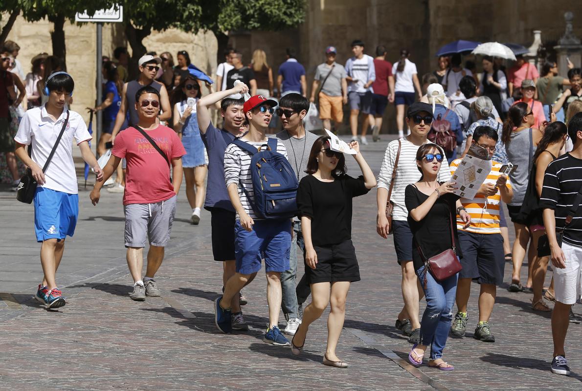 Turistas japoneses en Córdoba