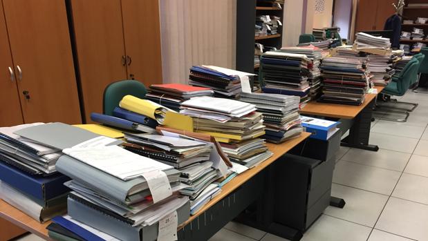 Expedientes en dependencias de la Gerencia de Urbanismo