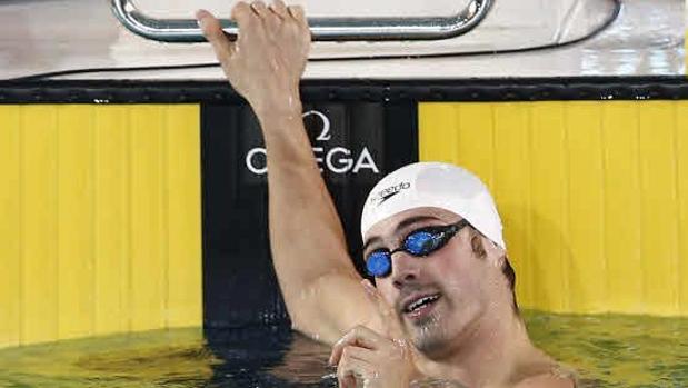 El nadador cordobés Rafael Muñoz, en la piscina