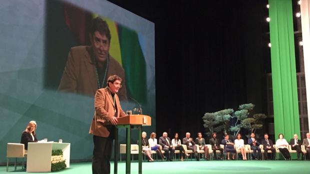 García Montero, durante su discurso