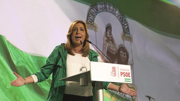 Susana Díaz en un acto del PSOE andaluz con motivo del 28-F