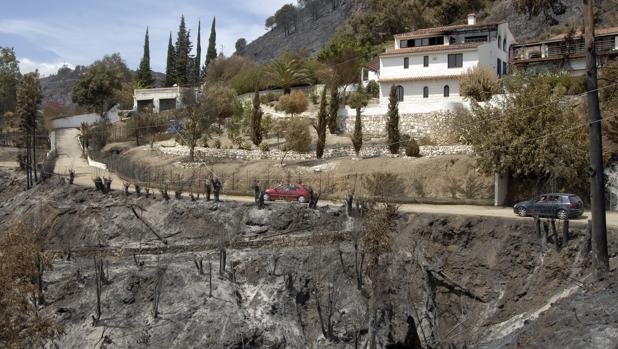 Incendio en la zona de Coín y Ojén en 2012