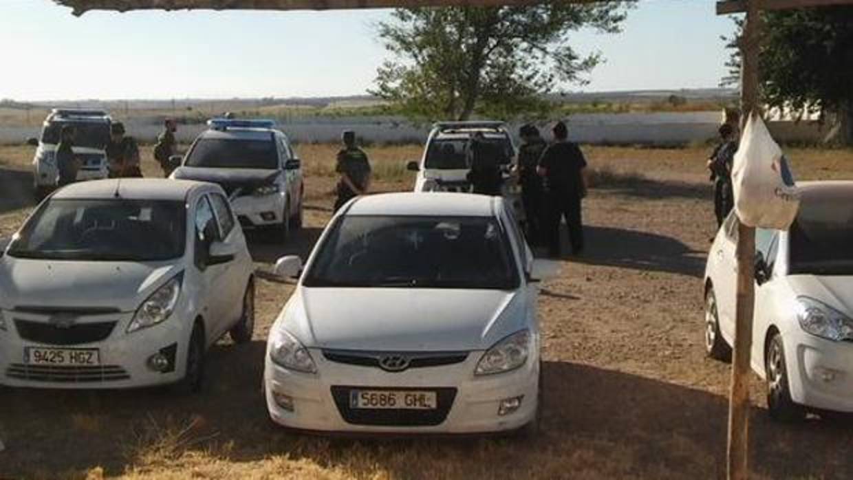 Guardia Civil en la finca de Sotomonte