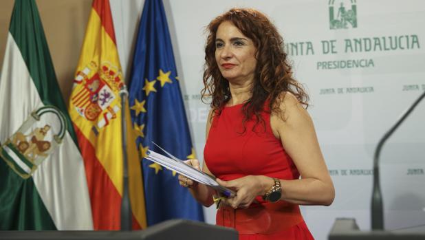 La consejera de Hacienda, María Jesús Montero, este martes