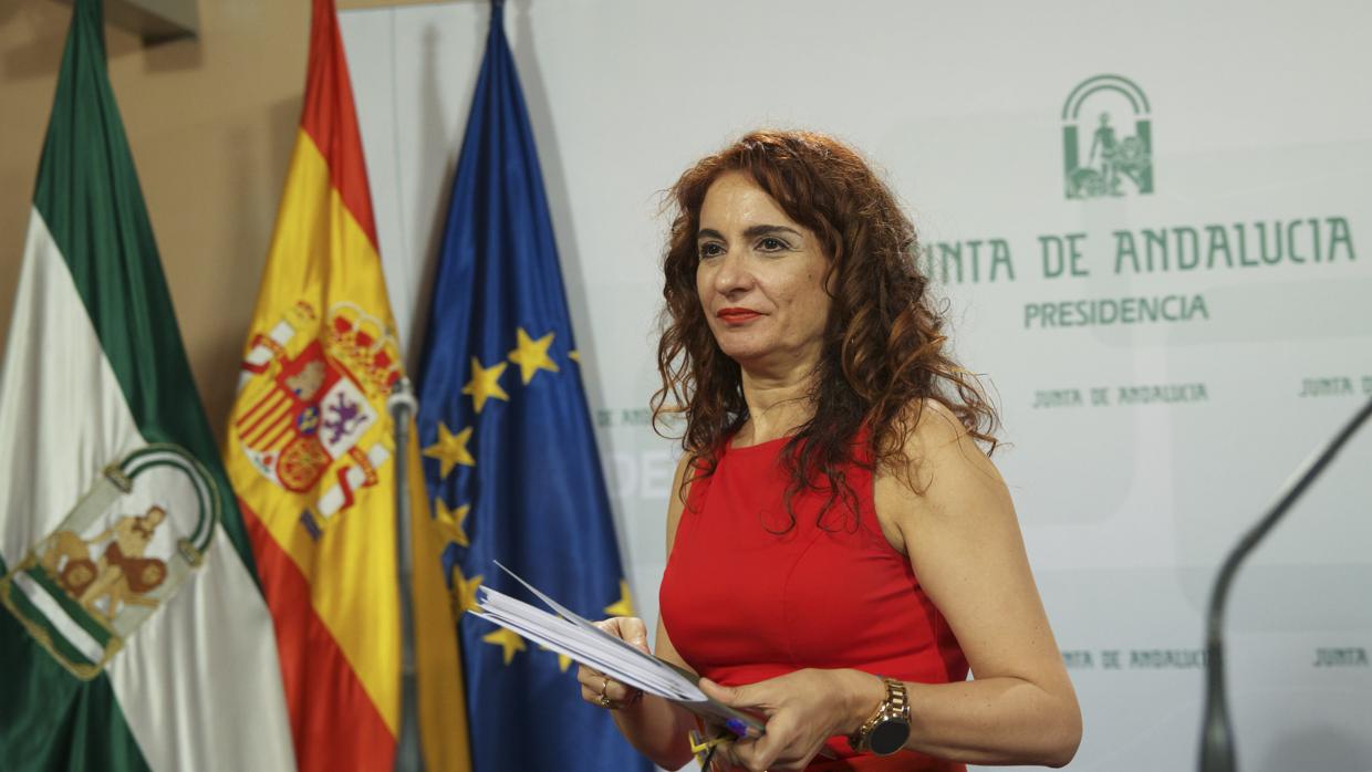 María Jesús Montero, consejera de Hacienda y Administración Pública de la Junta de Andalucía