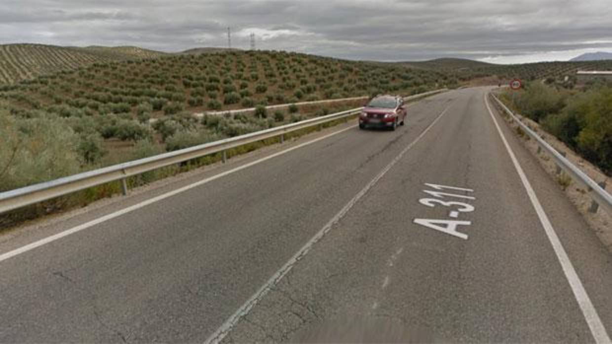 Carretera A-311 a su paso por Fuerte del Rey donde se ha producido el siniestro