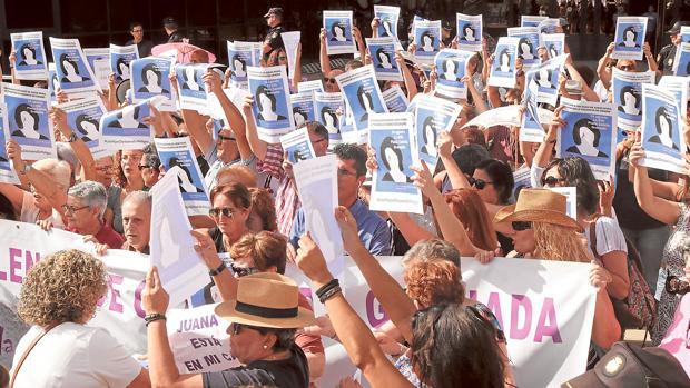 Manifestación de apoyo a Juana Rivas