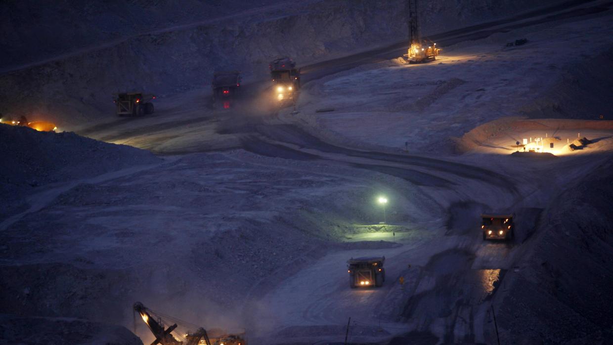 Imagen de una mina de oro y cobre en Chile