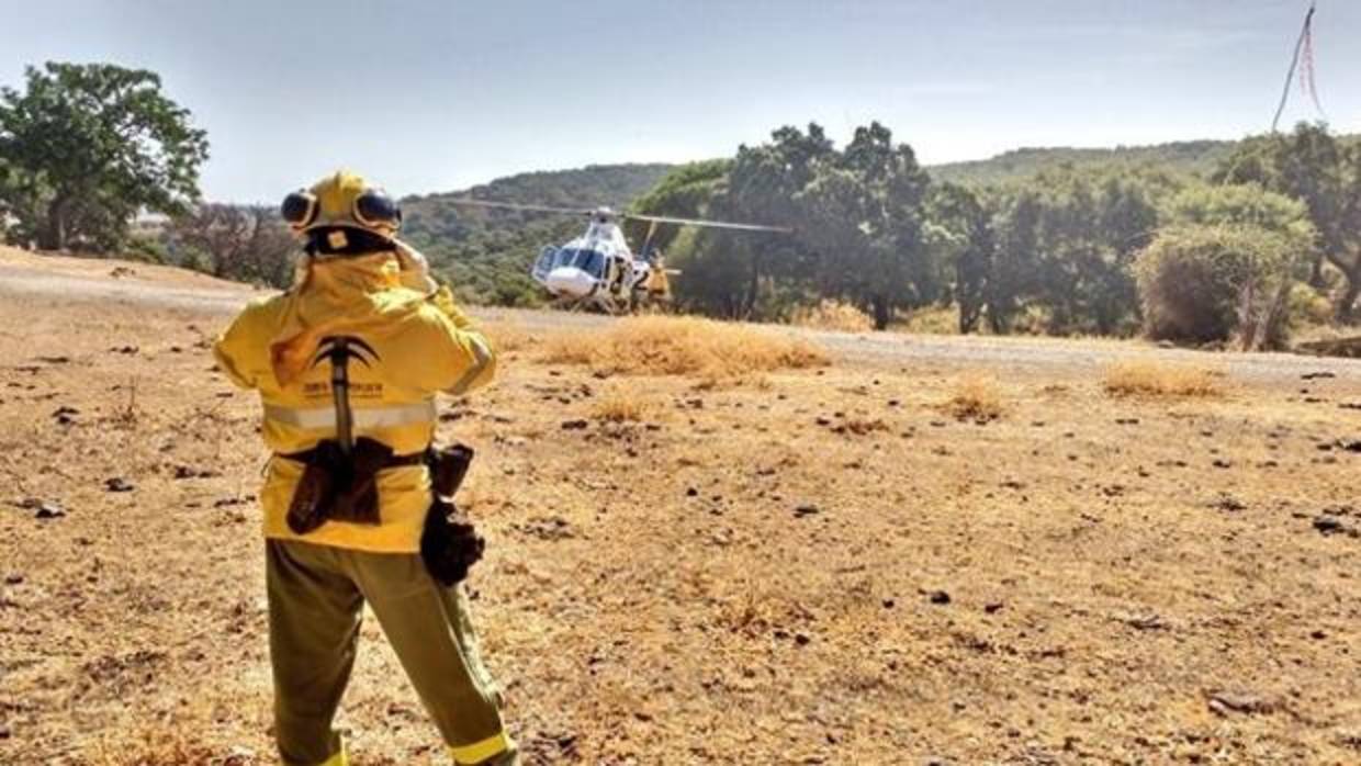 El paraje Puerto de la Palma, donde se ha declarado el incendio