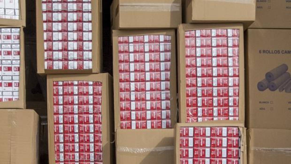 Camión con tabaco de contrabando requisado