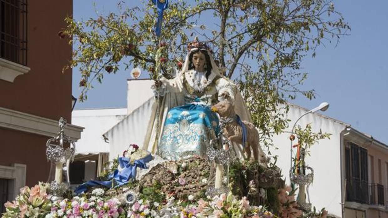 La Divina Pastora, en procesión