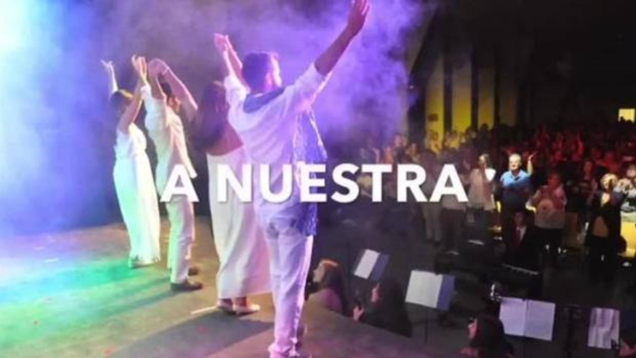 Captura del vídeo promocional de la actuación